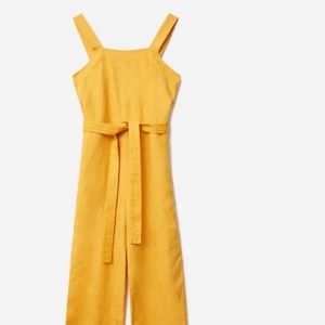 Ever lane Square Neck Linen Jumpsuit